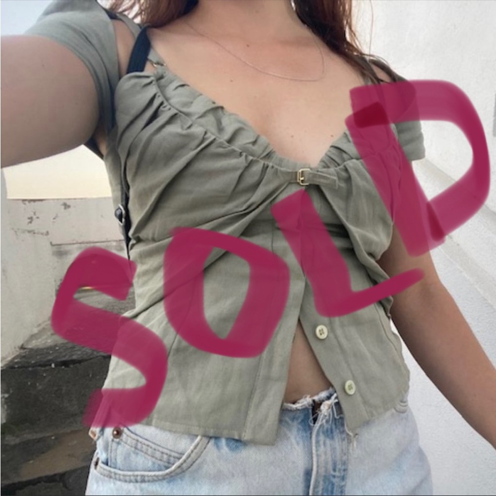 [SOLD] Jacquemus Le Haut Tovallo Khaki Top